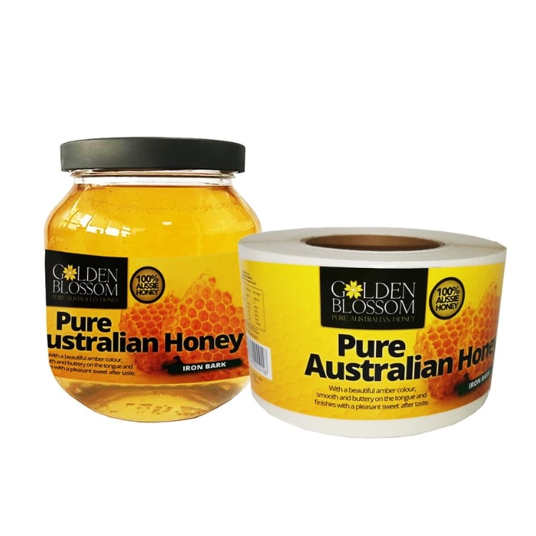 custom labels for food Honey packaging